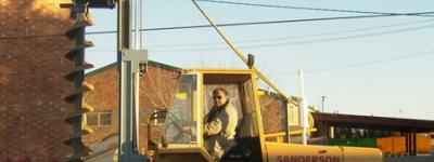 Plantadora de chopos a raíz profunda